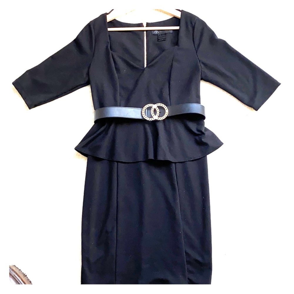 Black Peplum dress